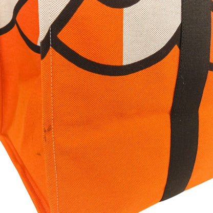 Hermes Sebas de Plage Tote Bag Beach Bag Torsade Marine Orange Brown Women's