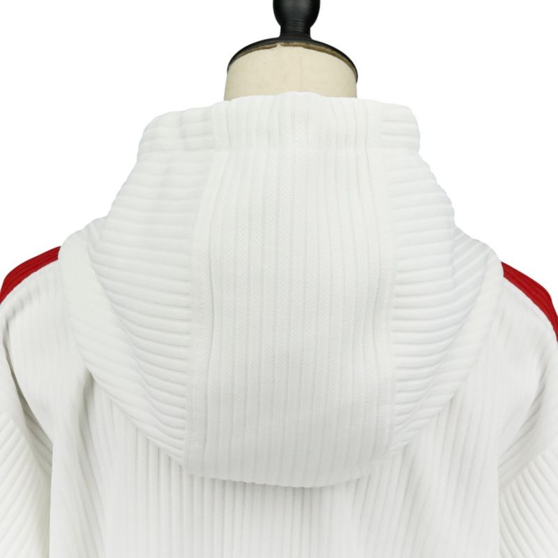 Gucci Ribbed Hoodie Shorts 743073 743078 2-Piece Setup Upper S Lower XS White