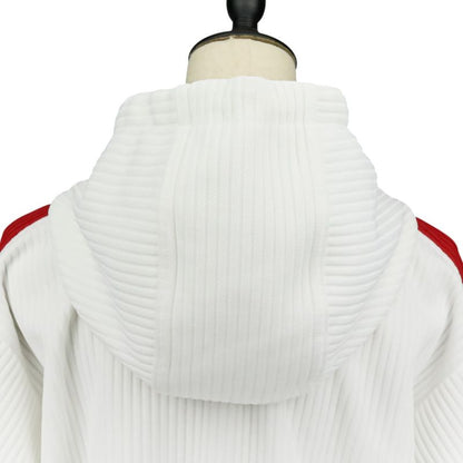 Gucci Ribbed Hoodie Shorts 743073 743078 2-Piece Setup Upper S Lower XS White