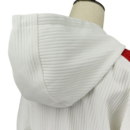 Gucci Ribbed Hoodie Shorts 743073 743078 2-Piece Setup Upper S Lower XS White