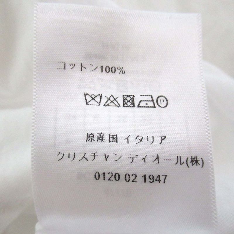 Christian Dior Bee Embroidery Sleeveless Shirt Dress Size I38 White Women's Used