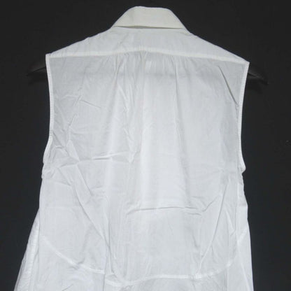 Christian Dior Bee Embroidery Sleeveless Shirt Dress Size I38 White Women's Used