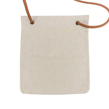 Hermes Aline MM Toile Chevron One Shoulder Bag Ivory Women Used