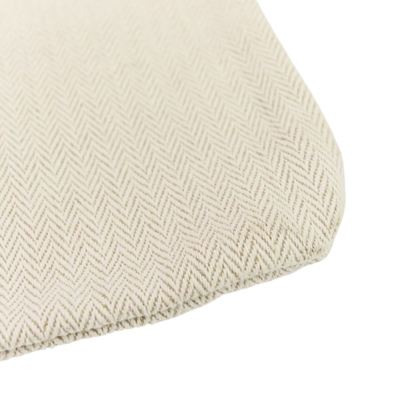 Hermes Aline MM Toile Chevron One Shoulder Bag Ivory Women Used