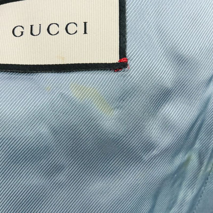 Good Gucci Bee Embroidered Wool Overcoat Chester Coat 522526 Size 44r Navy