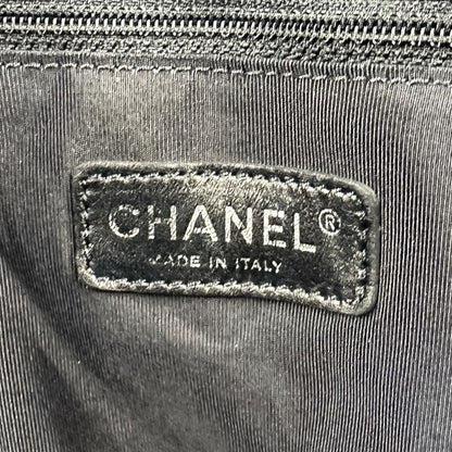 Chanel Coco Mark Matelasse Tote Bag Black Ladies Used