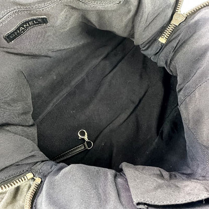 Chanel Coco Mark Matelasse Tote Bag Black Ladies Used