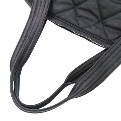 Chanel Coco Mark Matelasse Tote Bag Black Ladies Used