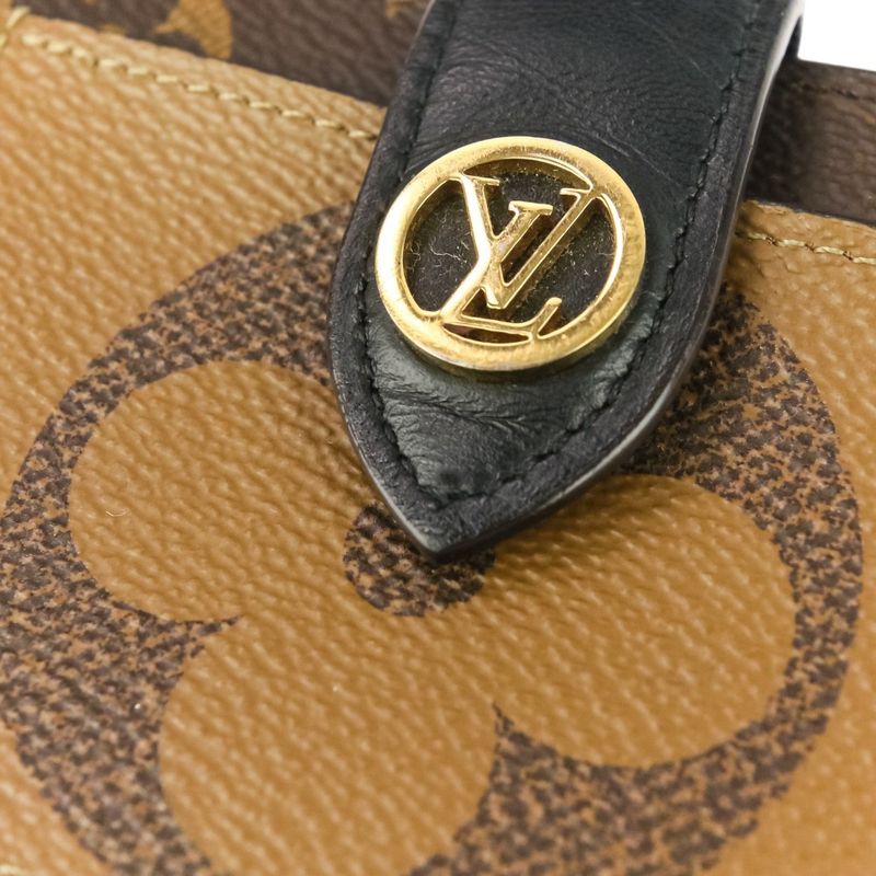 Louis Vuitton Monogram Giant Reverse Portefeuille Juliette Wallet M69432 Brown