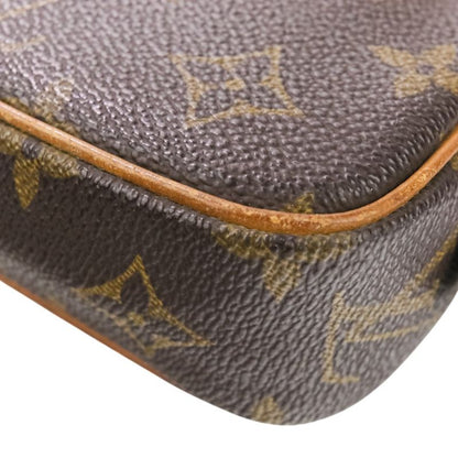Good Louis Vuitton Monogram Pochette Marly Bandouliere M51828 Brown Ladies Used