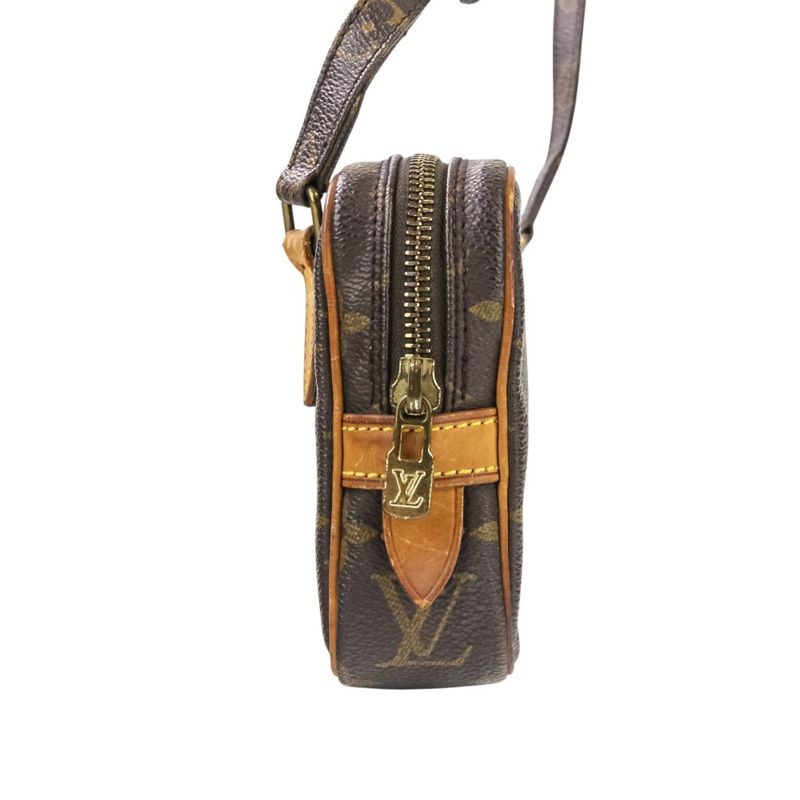 Good Louis Vuitton Monogram Pochette Marly Bandouliere M51828 Brown Ladies Used