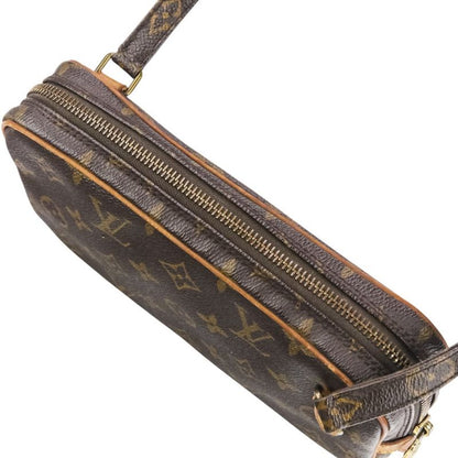 Good Louis Vuitton Monogram Pochette Marly Bandouliere M51828 Brown Ladies Used