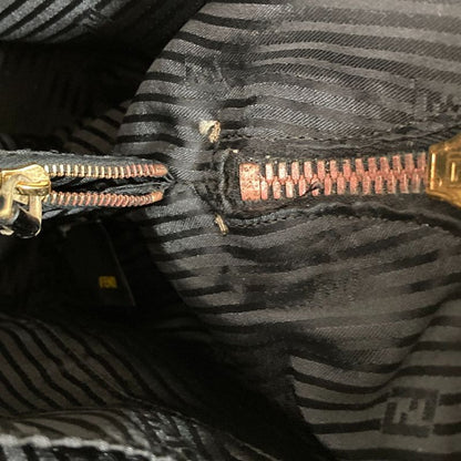 Good Fendi Chameleon Patent Leather Handbag 8bl114-B94 Black Ladies Used