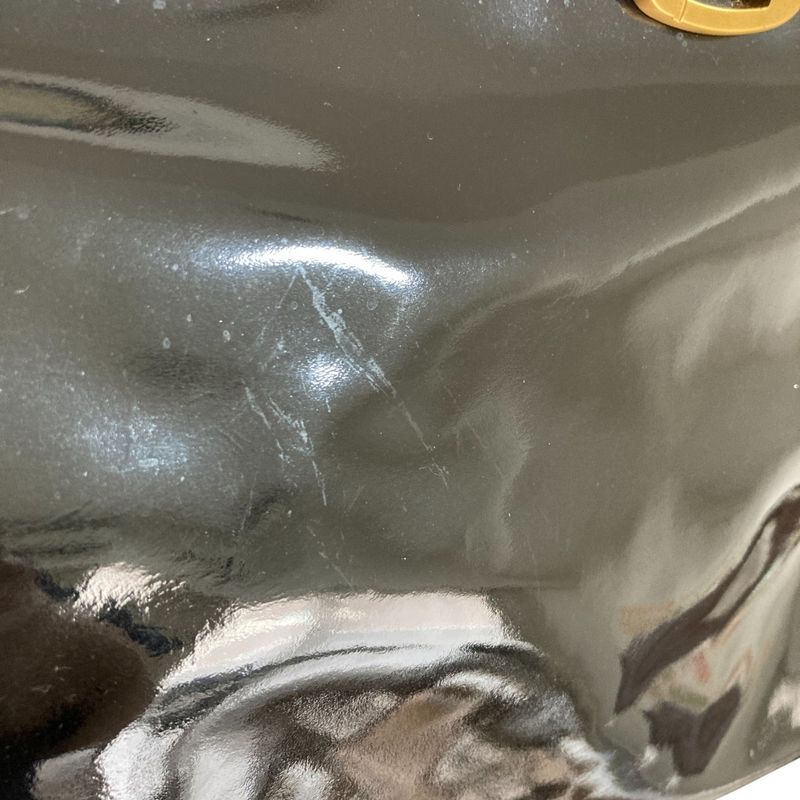 Good Fendi Chameleon Patent Leather Handbag 8bl114-B94 Black Ladies Used