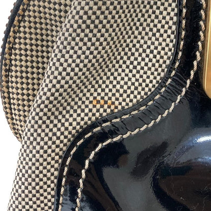 Good Fendi Chameleon Patent Leather Handbag 8bl114-B94 Black Ladies Used