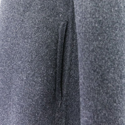 Hermes Medor Button Cashmere Wool Thick Knit Coat Size 34 Gray Women Used