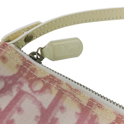 Christian Dior Trotter Saddle Bag Handbag Pink Ladies Used