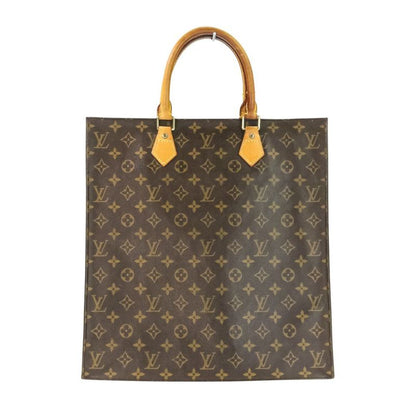 Good Louis Vuitton Monogram Sac Plastic Handbag Tote Bag M51140 Brown Men