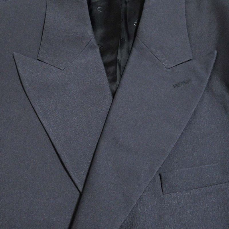 23aw Dior Homme Dior Homme Silk Blend Double Breasted Long Chester Coat