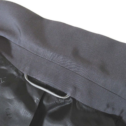 23aw Dior Homme Dior Homme Silk Blend Double Breasted Long Chester Coat