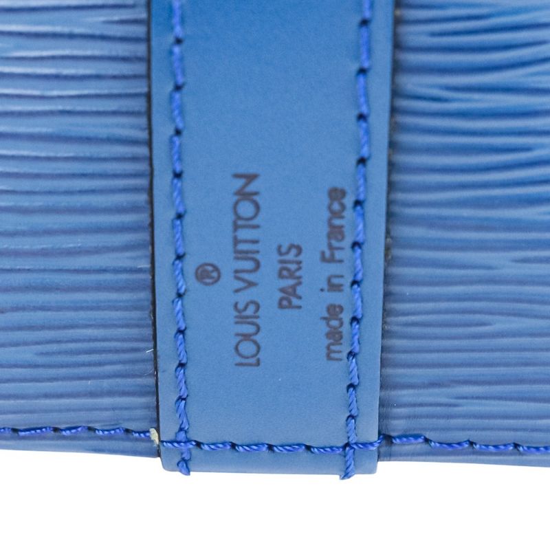 Good Louis Vuitton Epi Noe Draw String One Shoulder Bag M44005 Blue Ladies Used