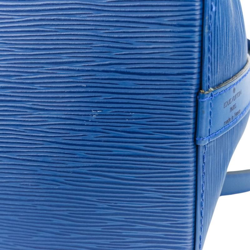 Good Louis Vuitton Epi Noe Draw String One Shoulder Bag M44005 Blue Ladies Used