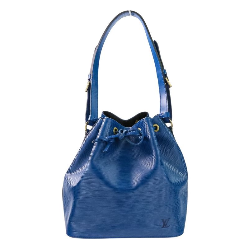 Good Louis Vuitton Epi Noe Draw String One Shoulder Bag M44005 Blue Ladies Used