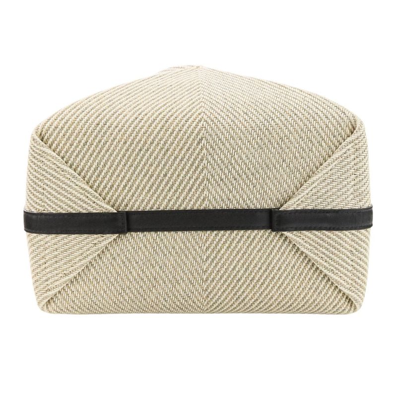 Loewe Puzzle Fold Tote Bag Medium Cotton Jacquard Beige Ladies Used