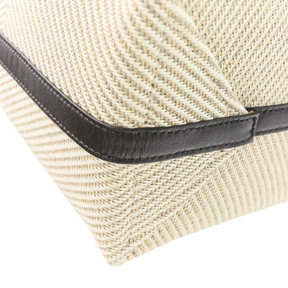 Loewe Puzzle Fold Tote Bag Medium Cotton Jacquard Beige Ladies Used