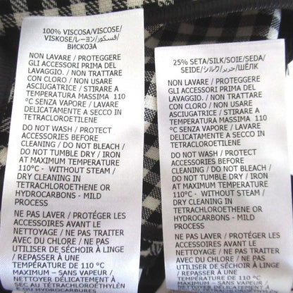 23ss Gucci Gingham Checkered Jacket + Mini Skirt Set-Up Size 36 Black and White