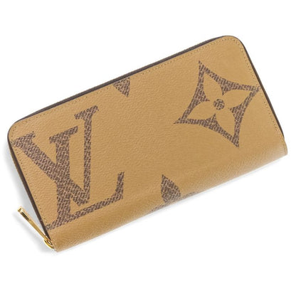 Louis Vuitton Monogram Giant Reverse Zippy Wallet Long Wallet M69353 Brown Men