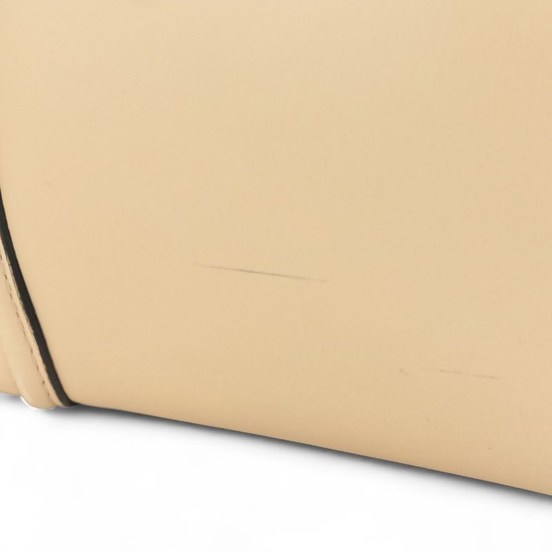 Good Celine Luggage Nano Shopper 2way Tote Bag Shoulder Bag Bicolor Beige Black