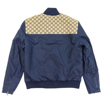 Good 24ss Gucci GG Canvas Nylon Lined Quilted Zip Jacket Blouson 770762 Size 46
