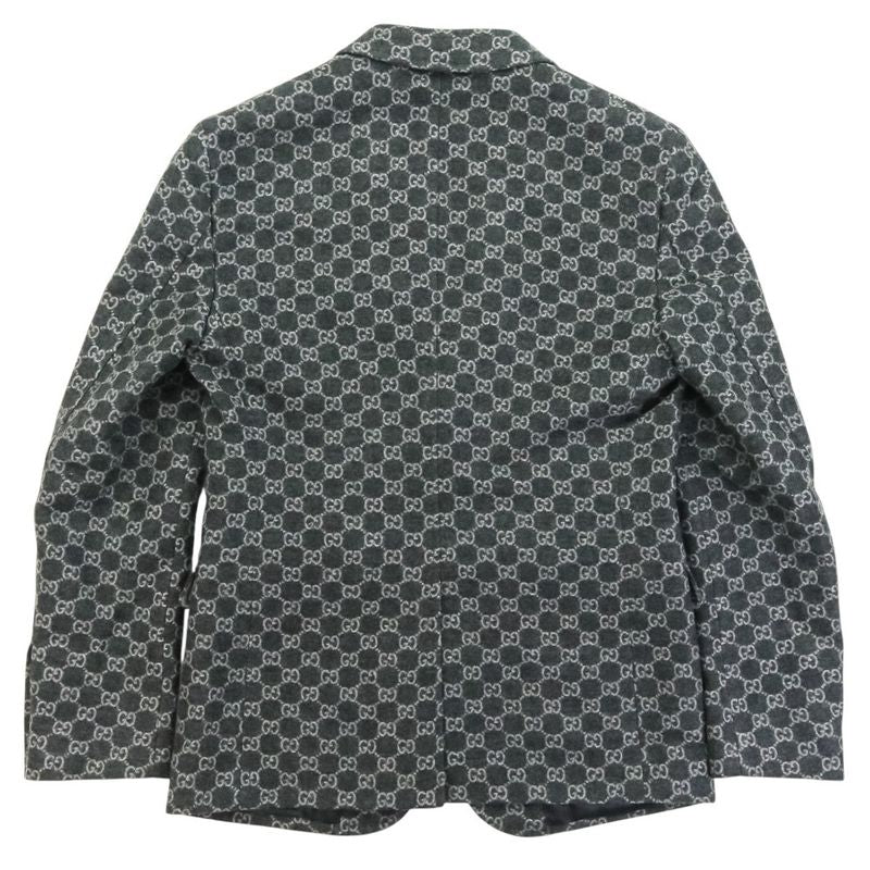 24ss Gucci GG Wool Flannel Tailored Jacket 770366 Size 46 Gray Men's Used