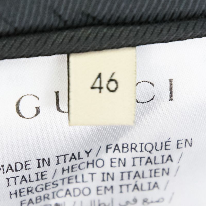 24ss Gucci GG Wool Flannel Tailored Jacket 770366 Size 46 Gray Men's Used