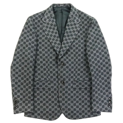 24ss Gucci GG Wool Flannel Tailored Jacket 770366 Size 46 Gray Men's Used