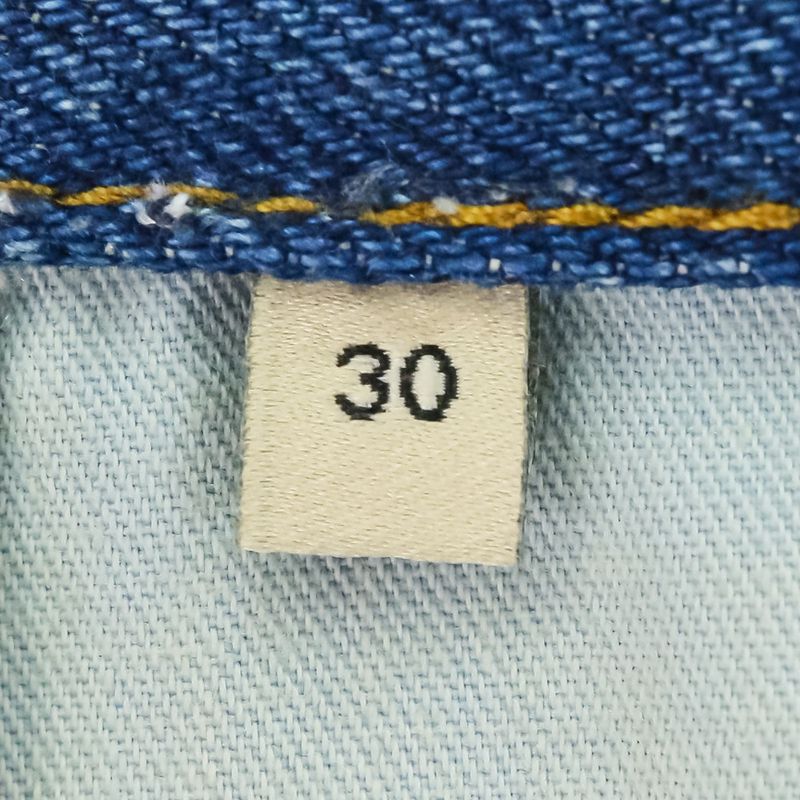 Good 24ss Gucci Washed Button Fly Baggy Denim Pants 758153 Size 30 Blue Men's