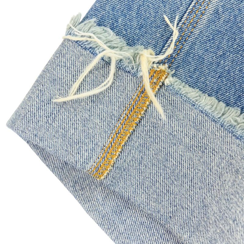 Good 24ss Gucci Washed Button Fly Baggy Denim Pants 758153 Size 30 Blue Men's