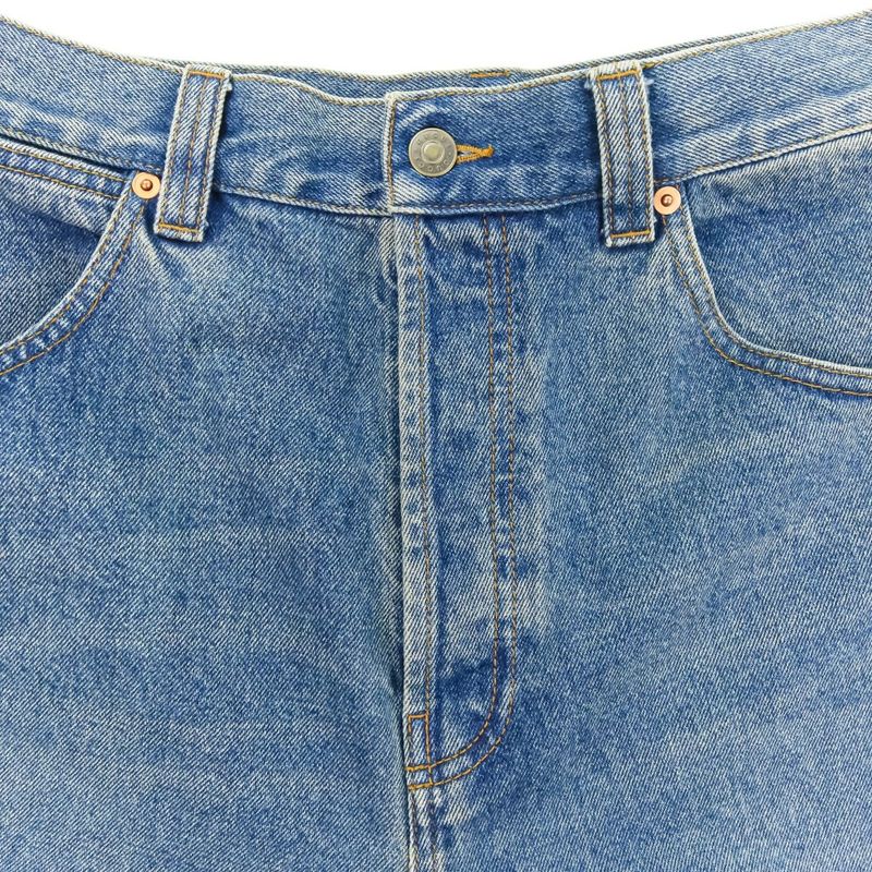 Good 24ss Gucci Washed Button Fly Baggy Denim Pants 758153 Size 30 Blue Men's