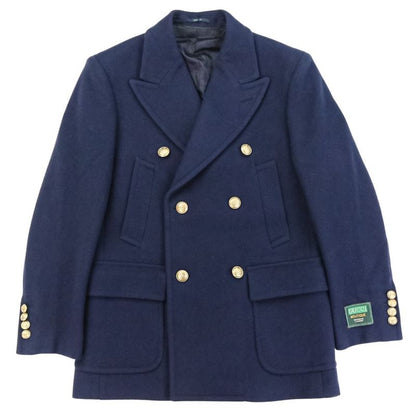 Gucci Wool Pea Coat 715703 Size 44 Navy Men's Used