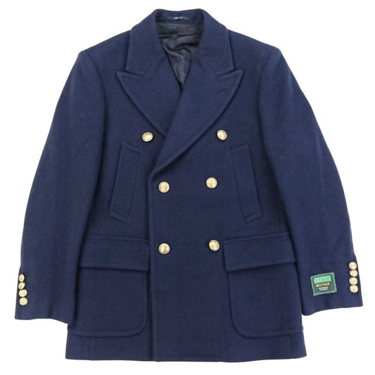 Gucci Wool Pea Coat 715703 Size 44 Navy Men's Used