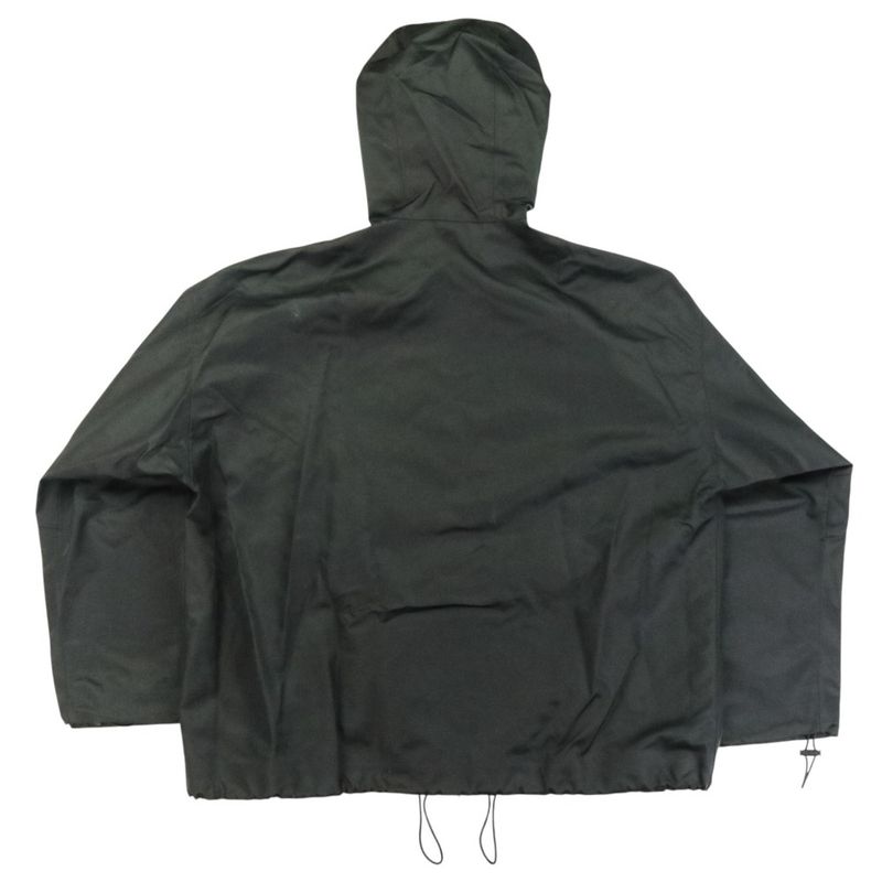 24aw Gucci Nylon Hooded Jacket with Embroidery 46 Black Mens Used