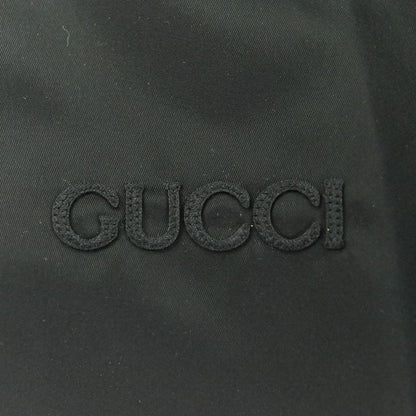 24aw Gucci Nylon Hooded Jacket with Embroidery 46 Black Mens Used