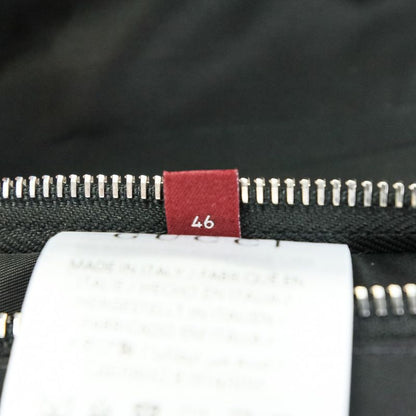 24aw Gucci Nylon Hooded Jacket with Embroidery 46 Black Mens Used