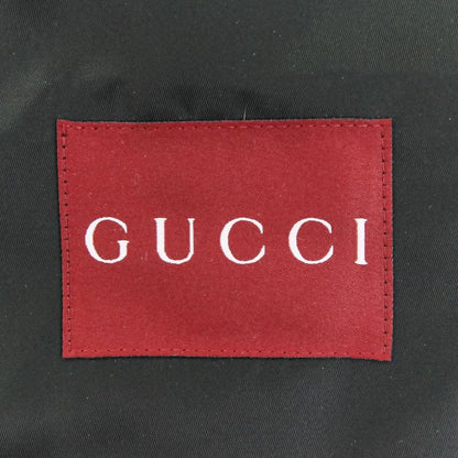 24aw Gucci Nylon Hooded Jacket with Embroidery 46 Black Mens Used