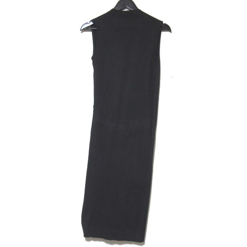 Good Hermes Gaultier Period Apivert Long Knit Gilet Vest Size 34 Charcoal Gray