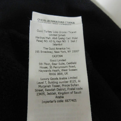 24ss Gucci Interlocking G Pullover Hoodie Cotton Hoodie 770839 Size S Black