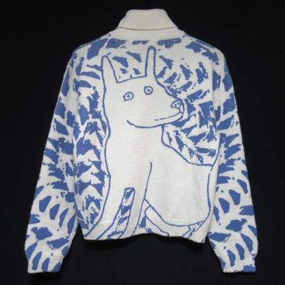 25ss Dior Homme Dior Homme Dior and Hylton Nel Print Turtleneck Knit Sweater