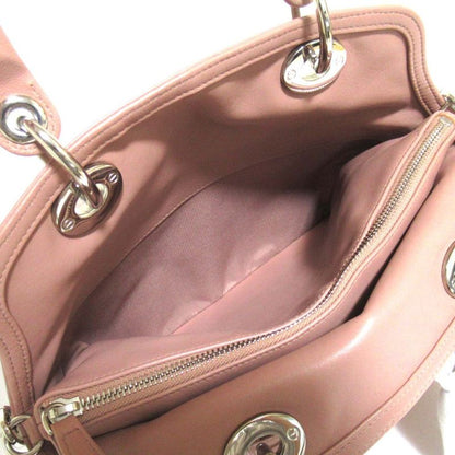 Christian Dior Granville 2way Shoulder Bag Handbag Pink and Silver Hardware