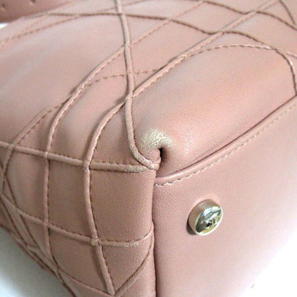 Christian Dior Granville 2way Shoulder Bag Handbag Pink and Silver Hardware